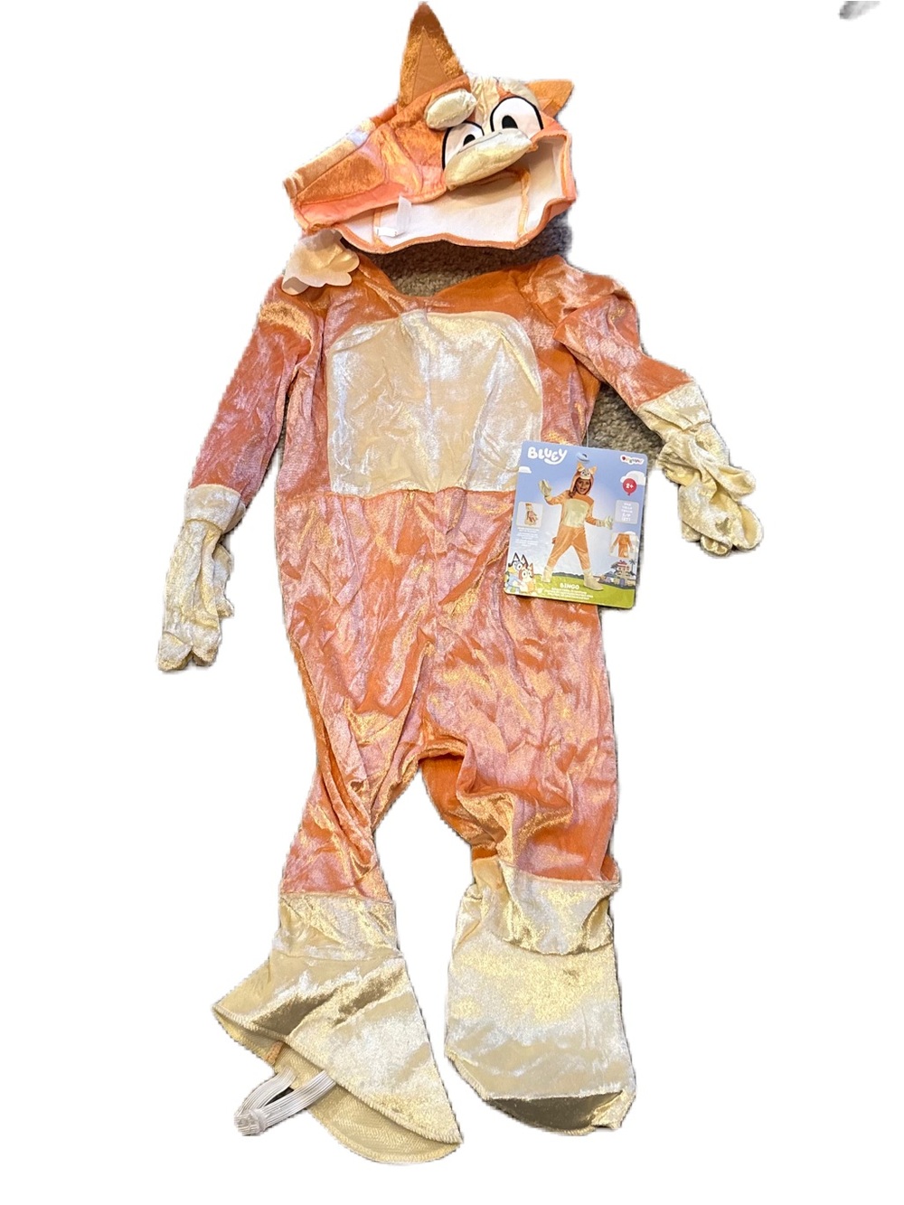 Bluey Bingo Costime Sz 2T NEW Dog Halloween One Piece Jumpsuit